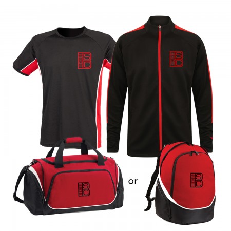 Bramcote Swimming Club Bundle (T-shirt, Knitted Track Top & Bag)